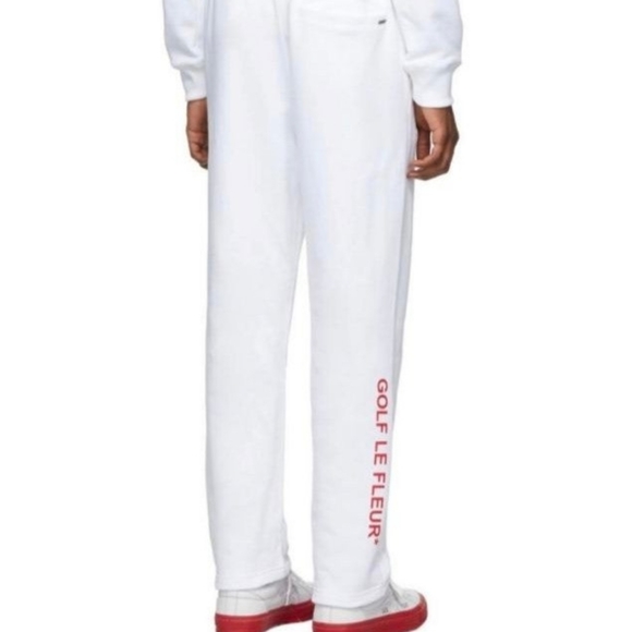 Converse Men's White Golf Le Fleur* Edition Terry Lounge Pants - Picture 3 of 14